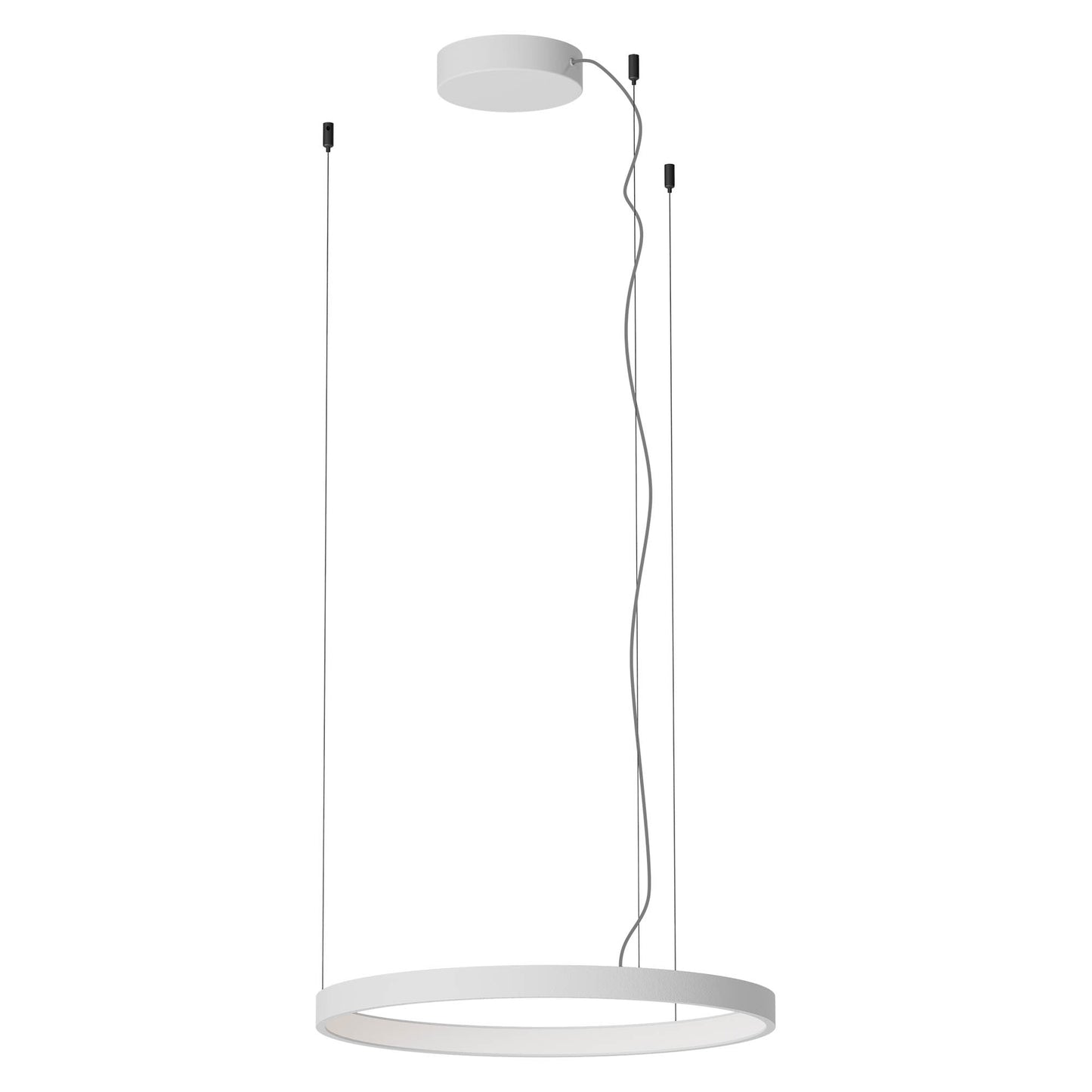 Orion Pendant lamp Single Ø500 Bianco Opaco Dimmable Triac