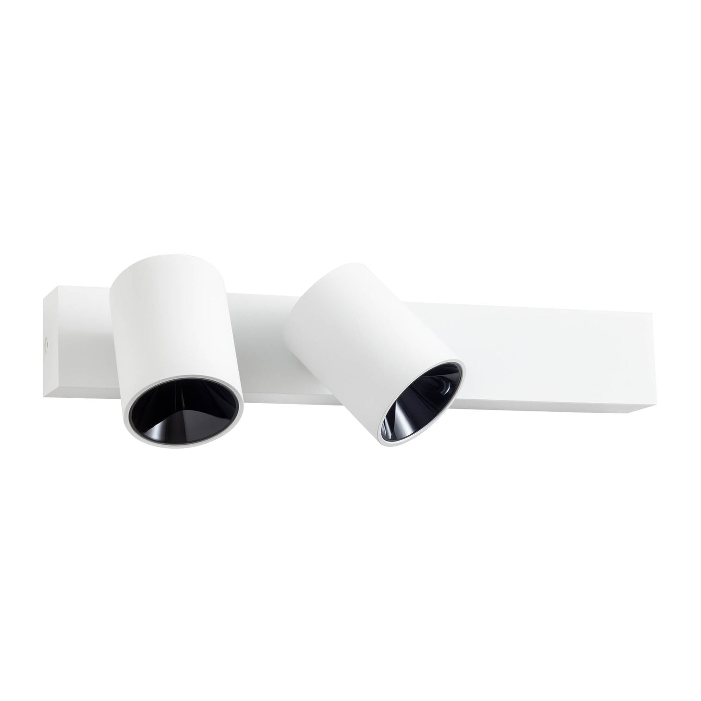 Takto Ceiling lamp 2 spots on canopy Bianco Opaco 2700K