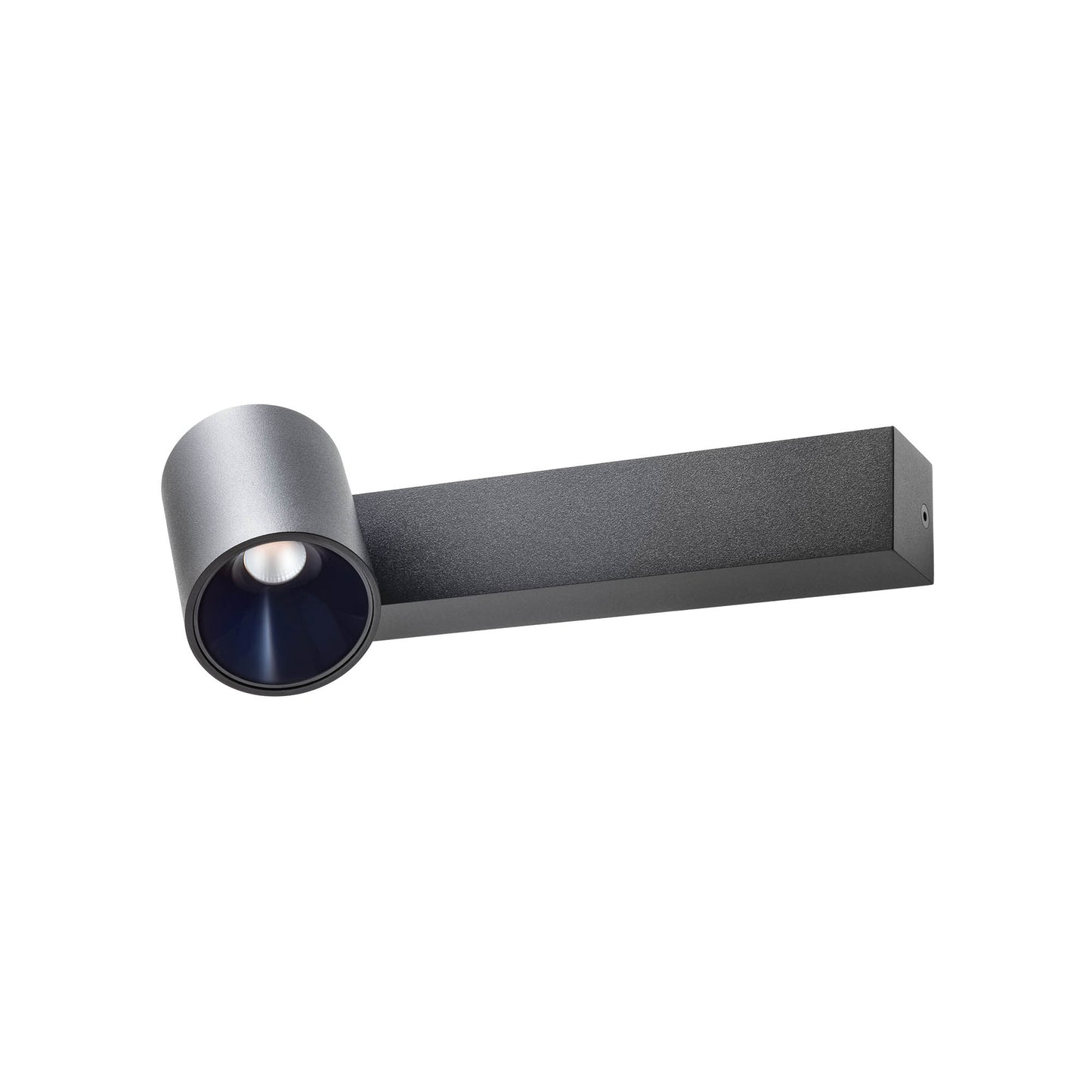 Takto Ceiling lamp Single spot on canopy Nero opaco 2700K
