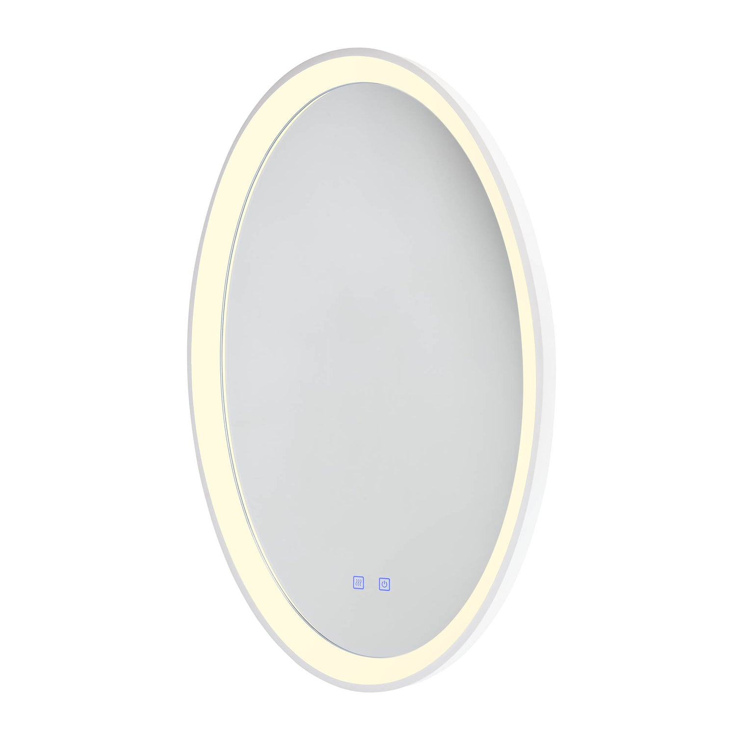 Vanity Mirror lamp Oval Bianco Opaco