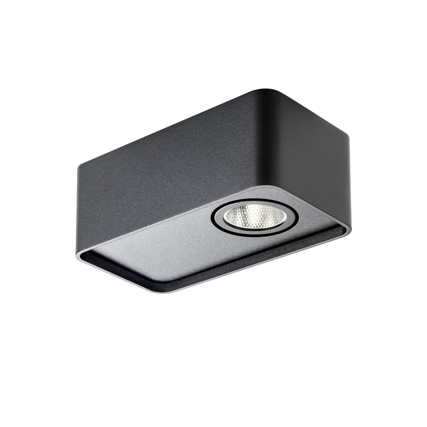 Yuki Ceiling lamp Single spot Nero opaco 3000K