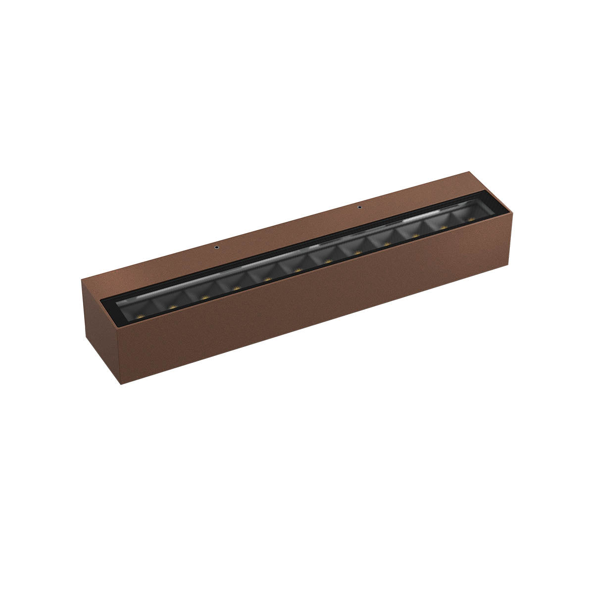 Aroos Wall lamp 380 Mm Double Emission Corten 2700K