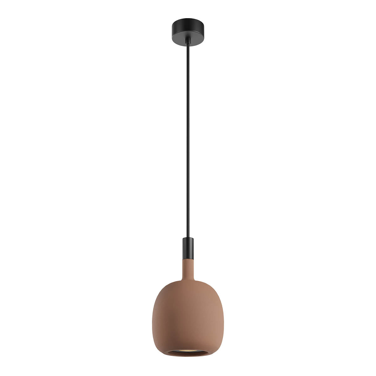 Potter Pendant lamp Ovoid Terracotta