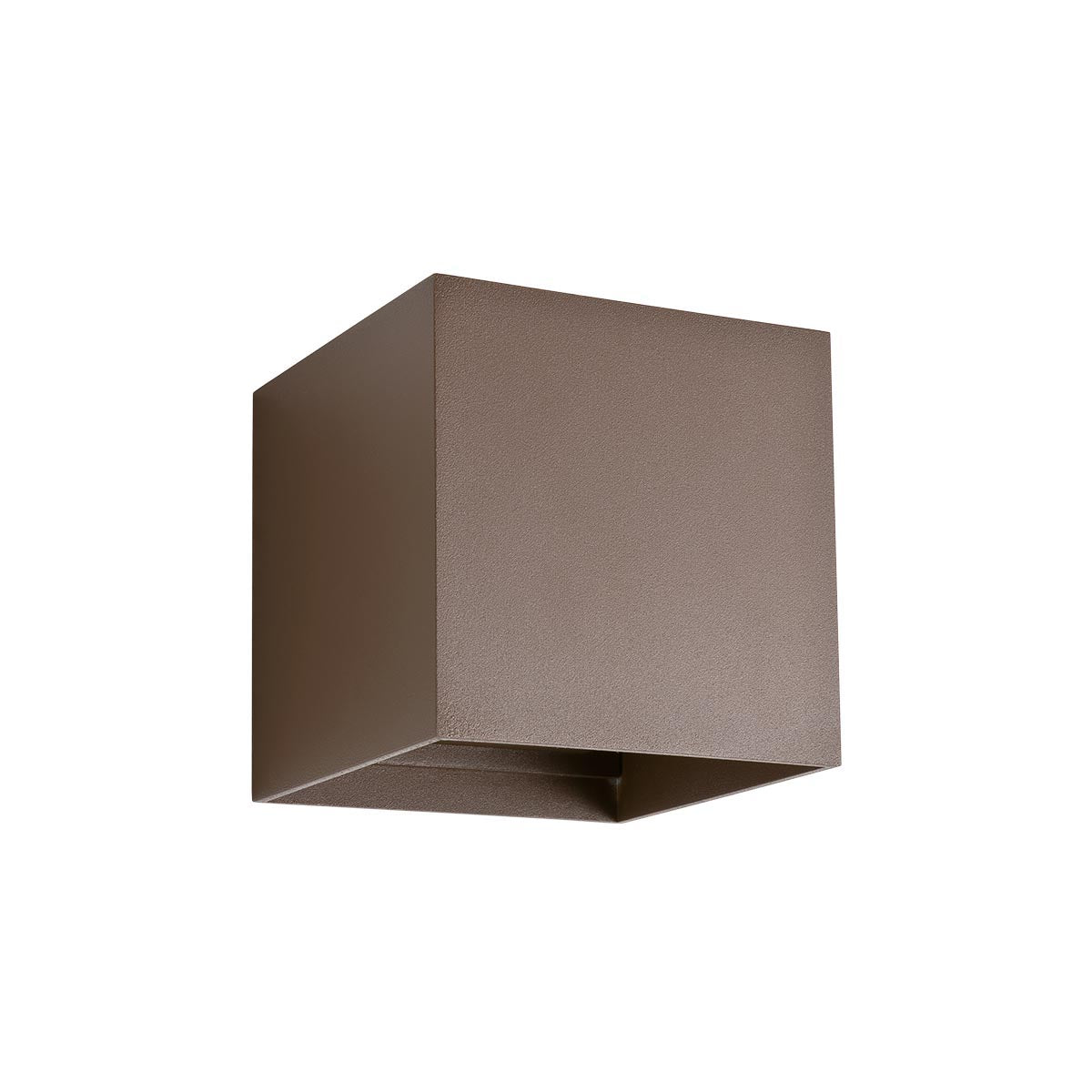 Vary Wall lamp 100 Mm Square Dark Brown 3000K