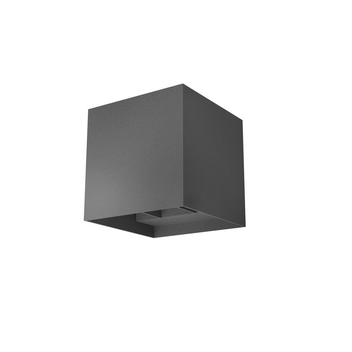 Vary Wall lamp 120 Mm Square Dark Grey 3000K