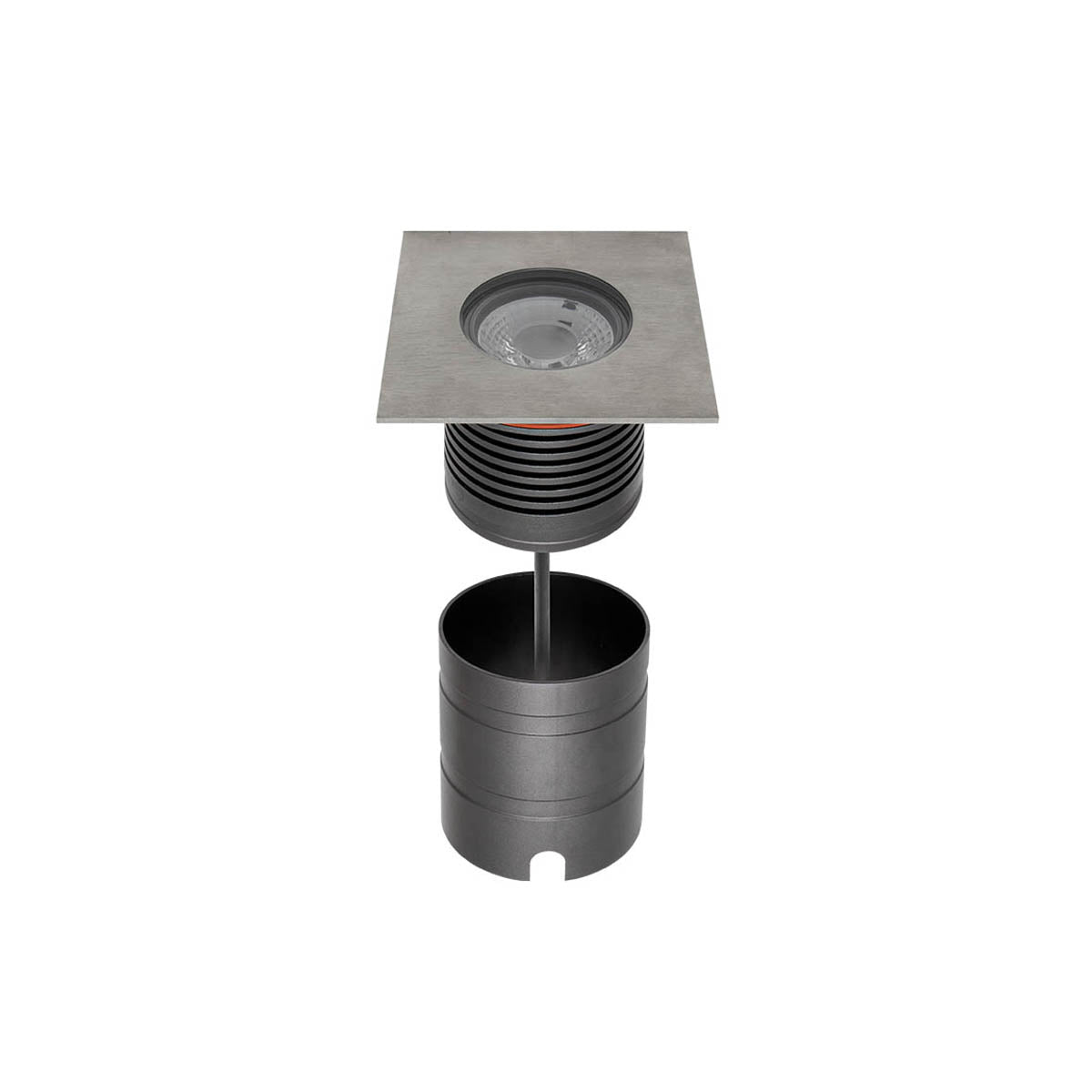 Xground Recessed spot 100-245V AC 108 mm square 4000K Triac