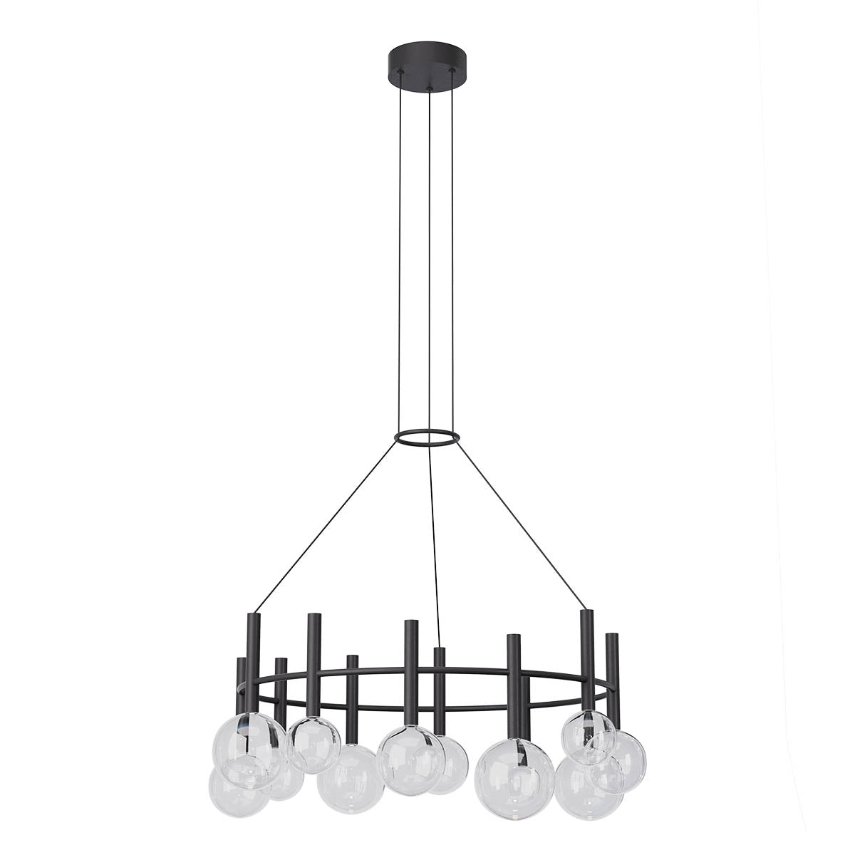 Bolla Pendant lamp 12 Lights Circle Coffee