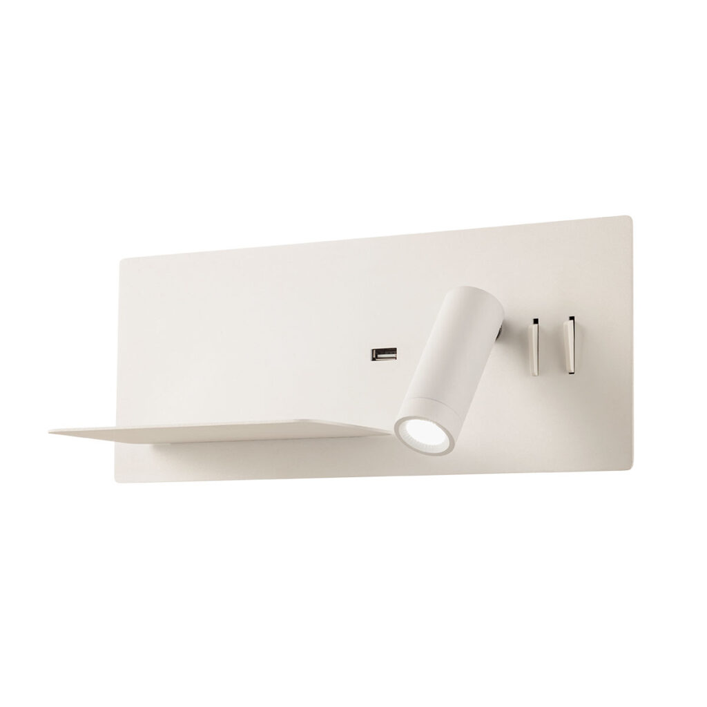 Brook Wall lamp Left hand Sand White 3000K