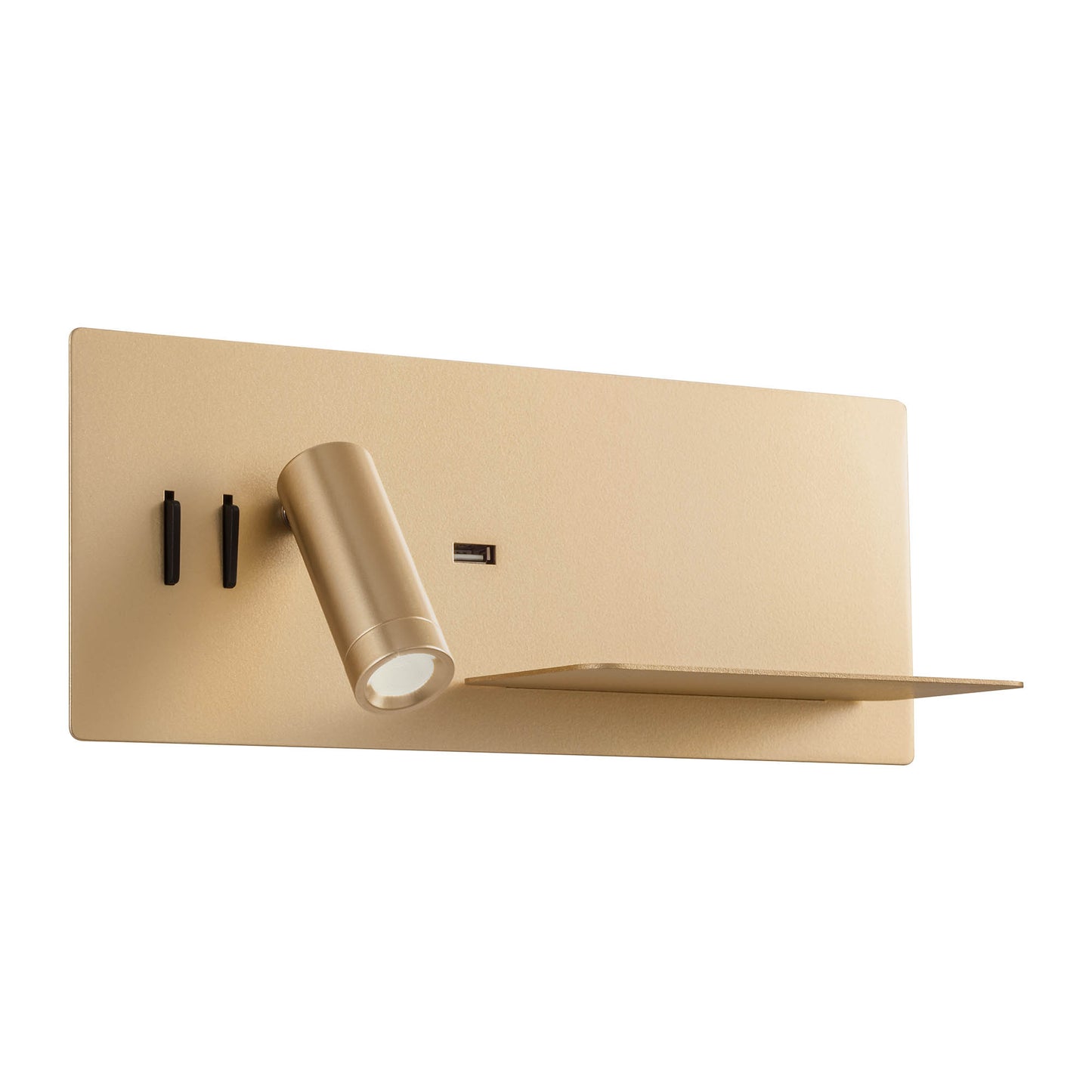 Brook Wall lamp Right hand Matt Gold 3000K