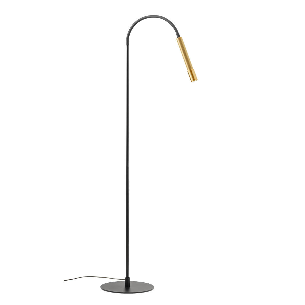Drill Floor lamp Flexible Aged Gold 2700K