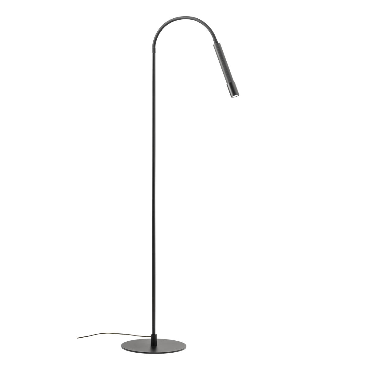 Drill Floor lamp Flexible Sand Black 3000K