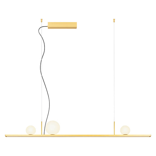 Dune Pendant lamp 1200 mm Brass Gold/Opal Glass 2700K