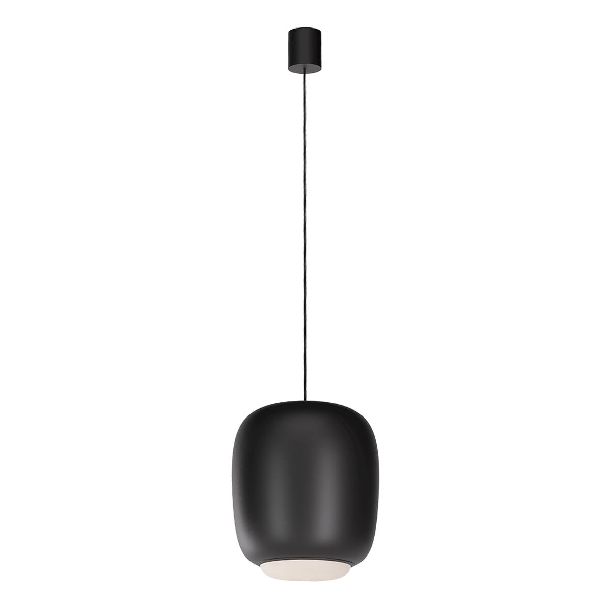 Dubbo Pendant lamp Ø320 Elongated Matt Black