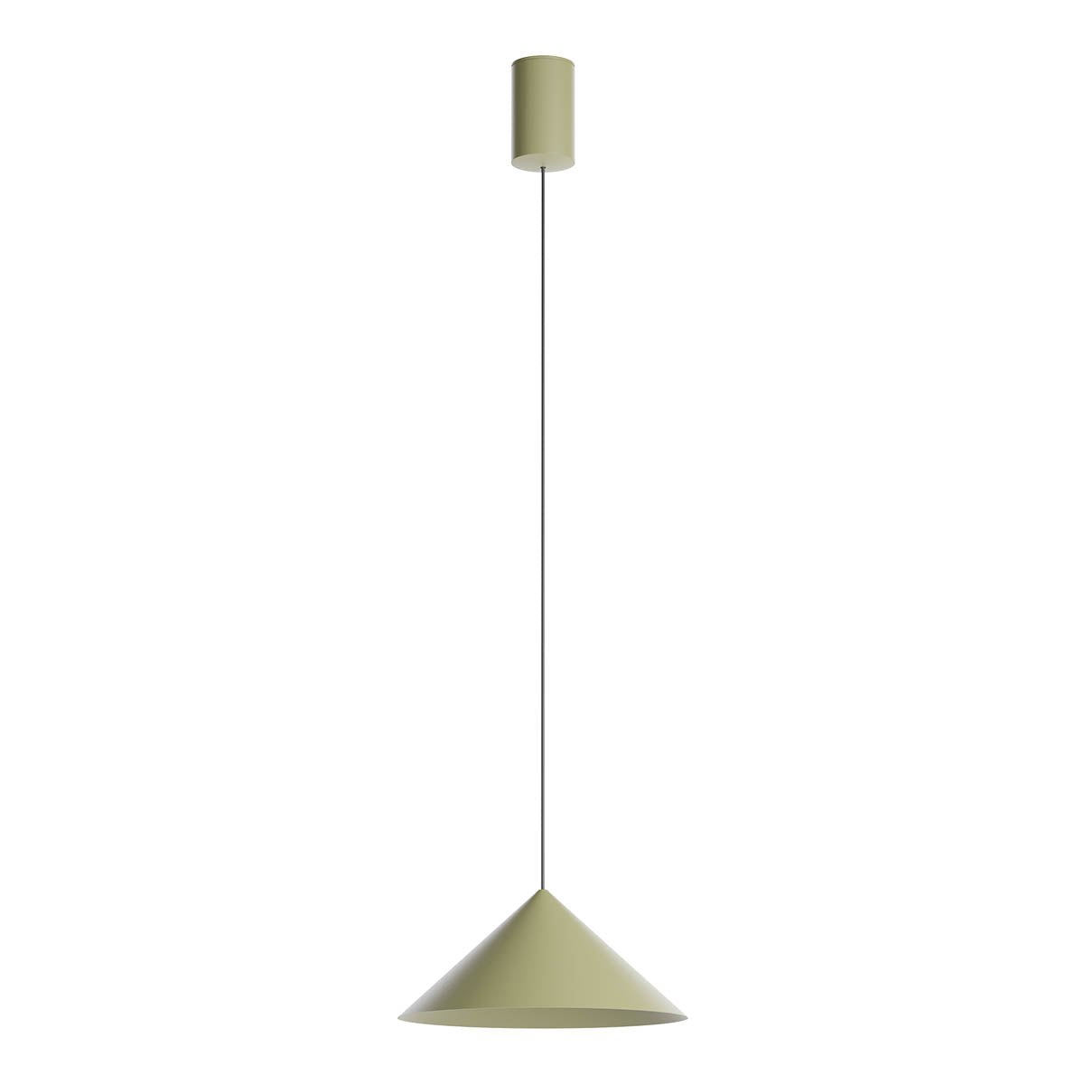 Konos Pendant lamp Ø240 LED Matt Olive 3000K