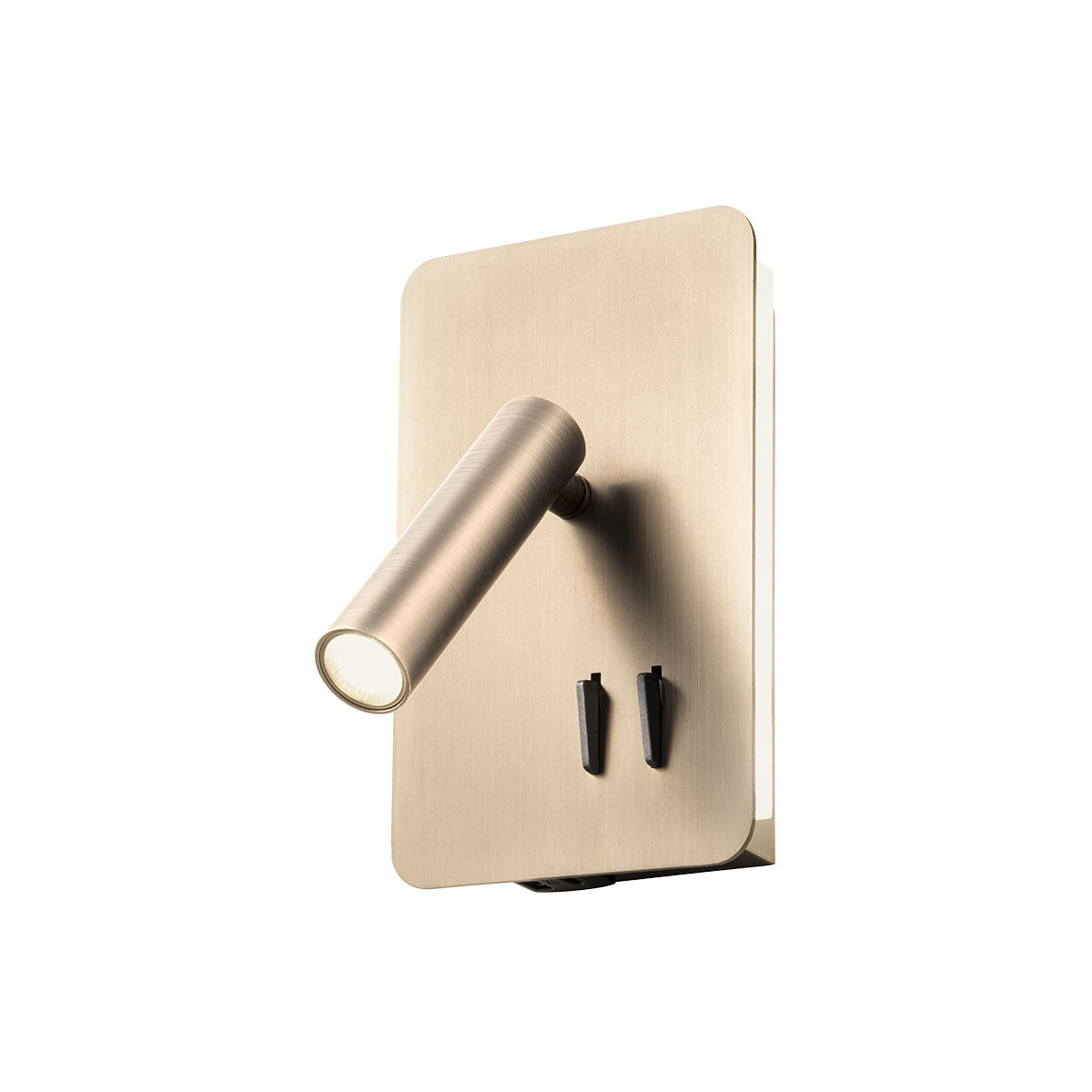 Quda Wall lamp Rectangular base Antique Bronze 3000K