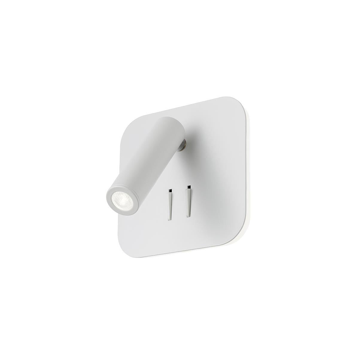 Quda Wall lamp Square base Sand White 2700K