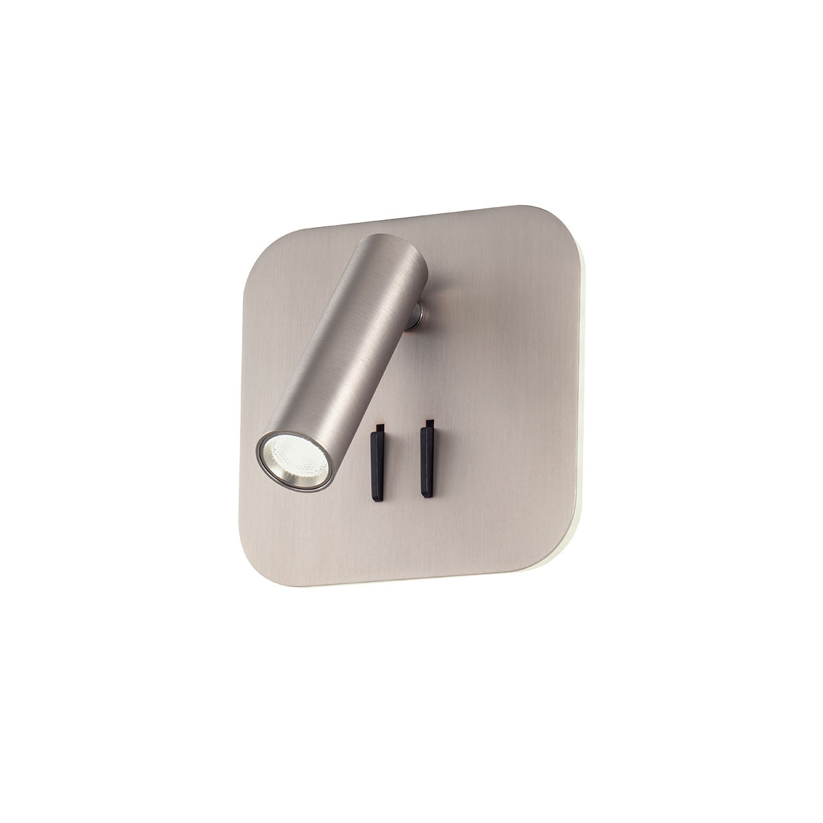 Quda Wall lamp Square base Satin Nickel 2700K