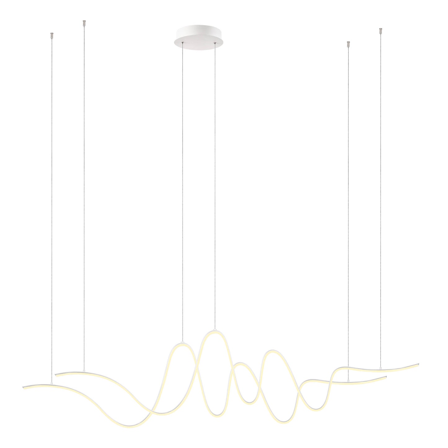 Impuls Pendant lamp Double serpentine Nero Opaco