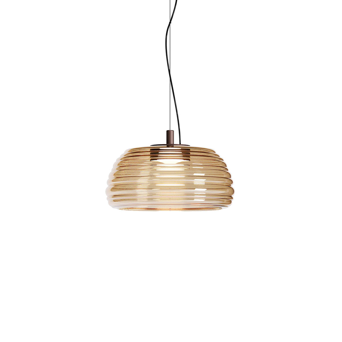 Ondula Pendant lamp Ø320 Matt Coffee/Amber