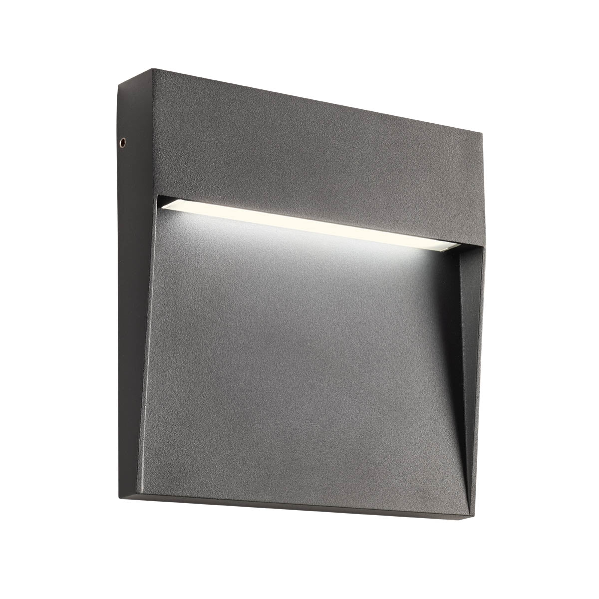 Lander Step Light 160 Mm Square Dark Grey 2700K
