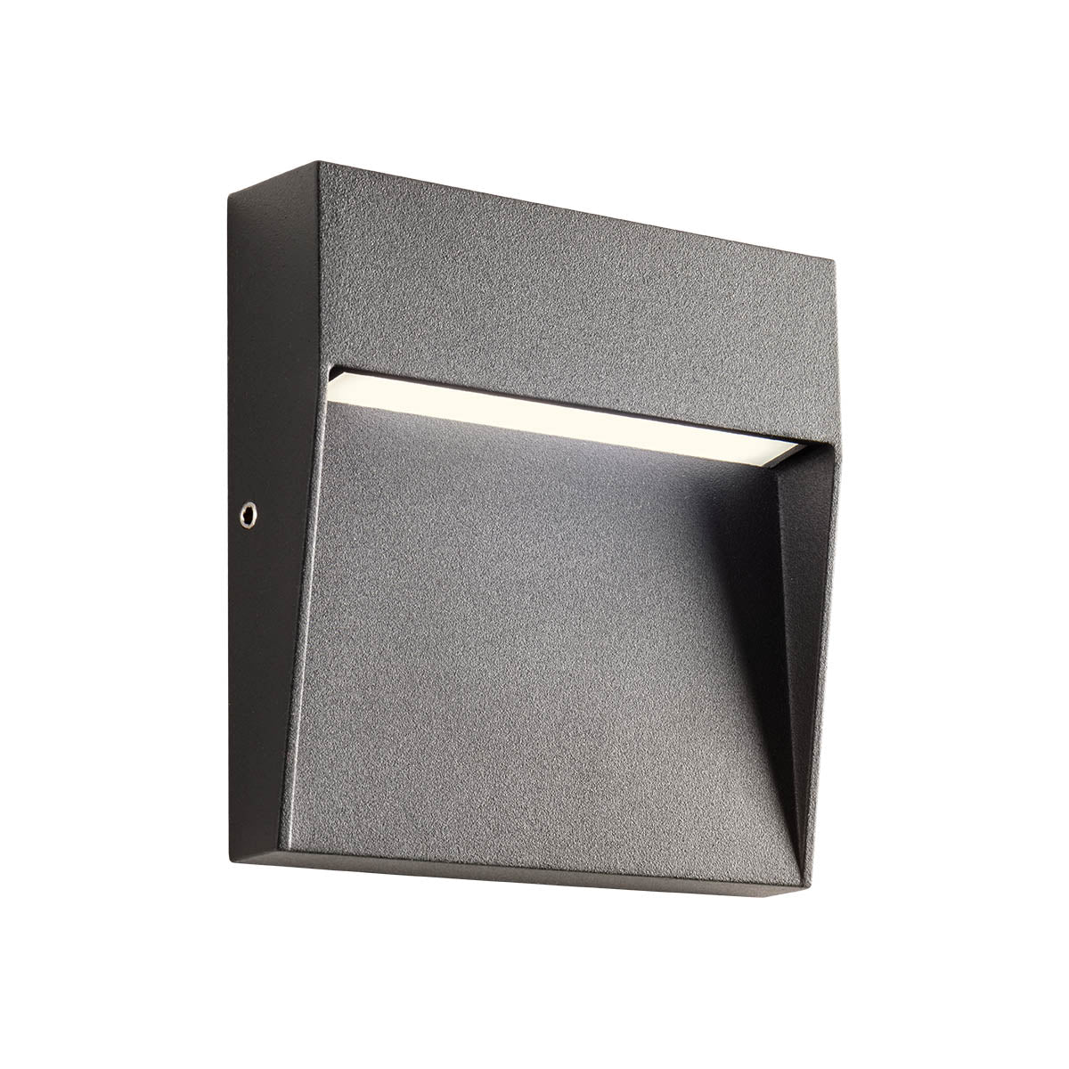 Lander Step Light 105 Mm Square Dark Grey 2700K