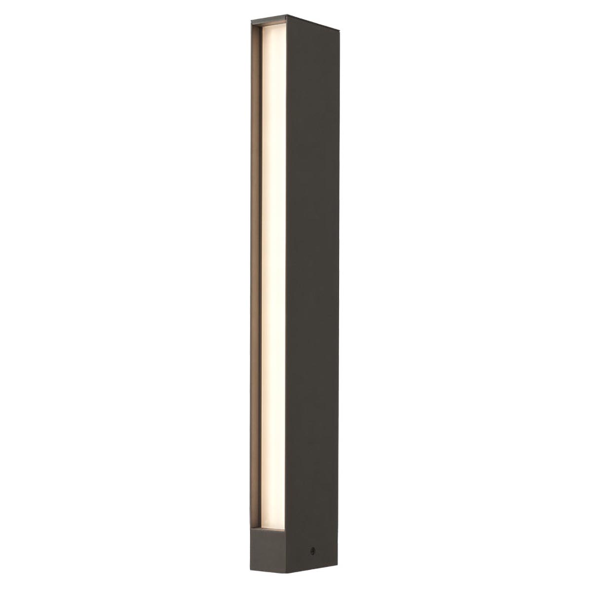 Twin Bollard 600mm Singola Grigio Opaco 3000K