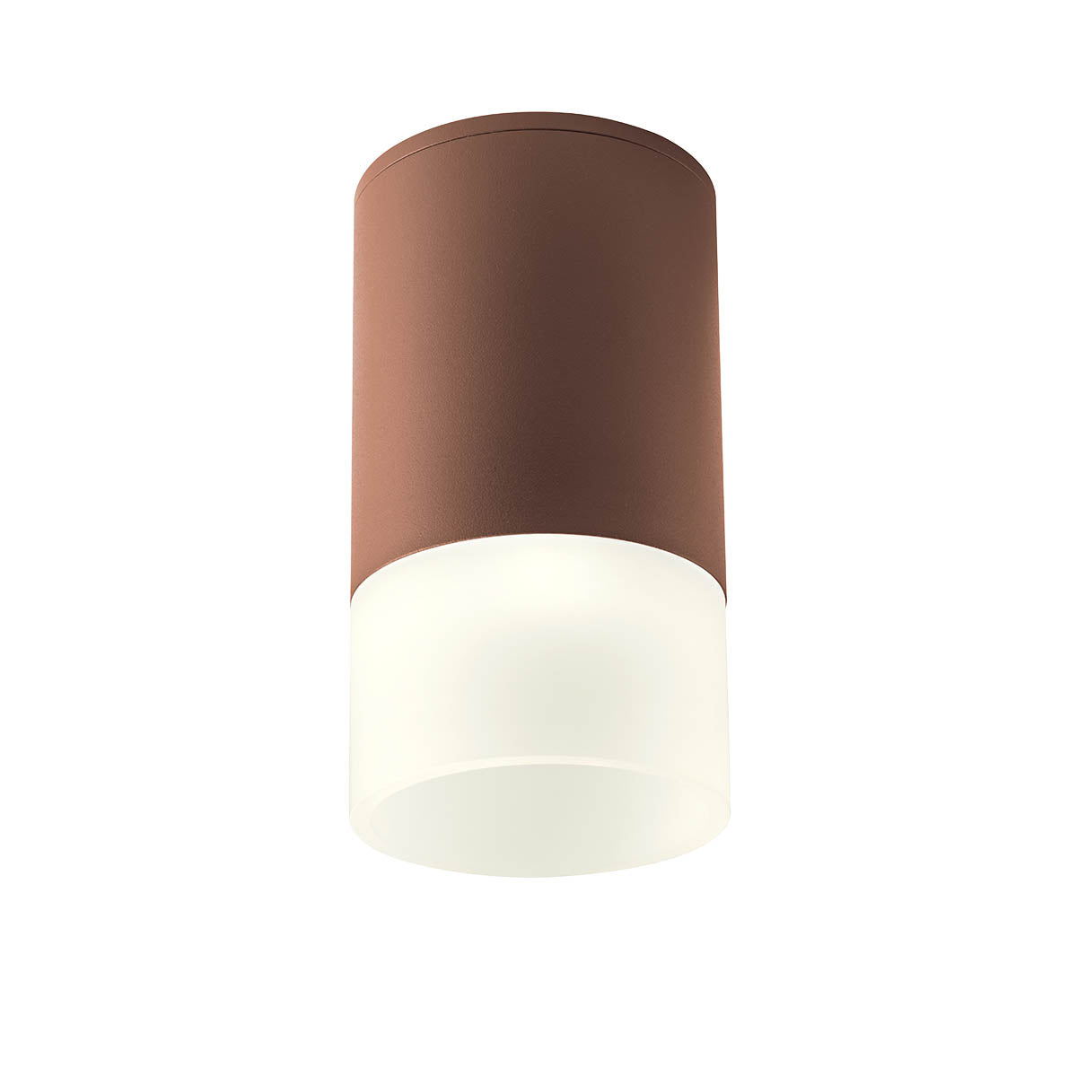 Xilo Ceiling lamp ø90 Diffusore Sporgente Marrone Scuro 4000K
