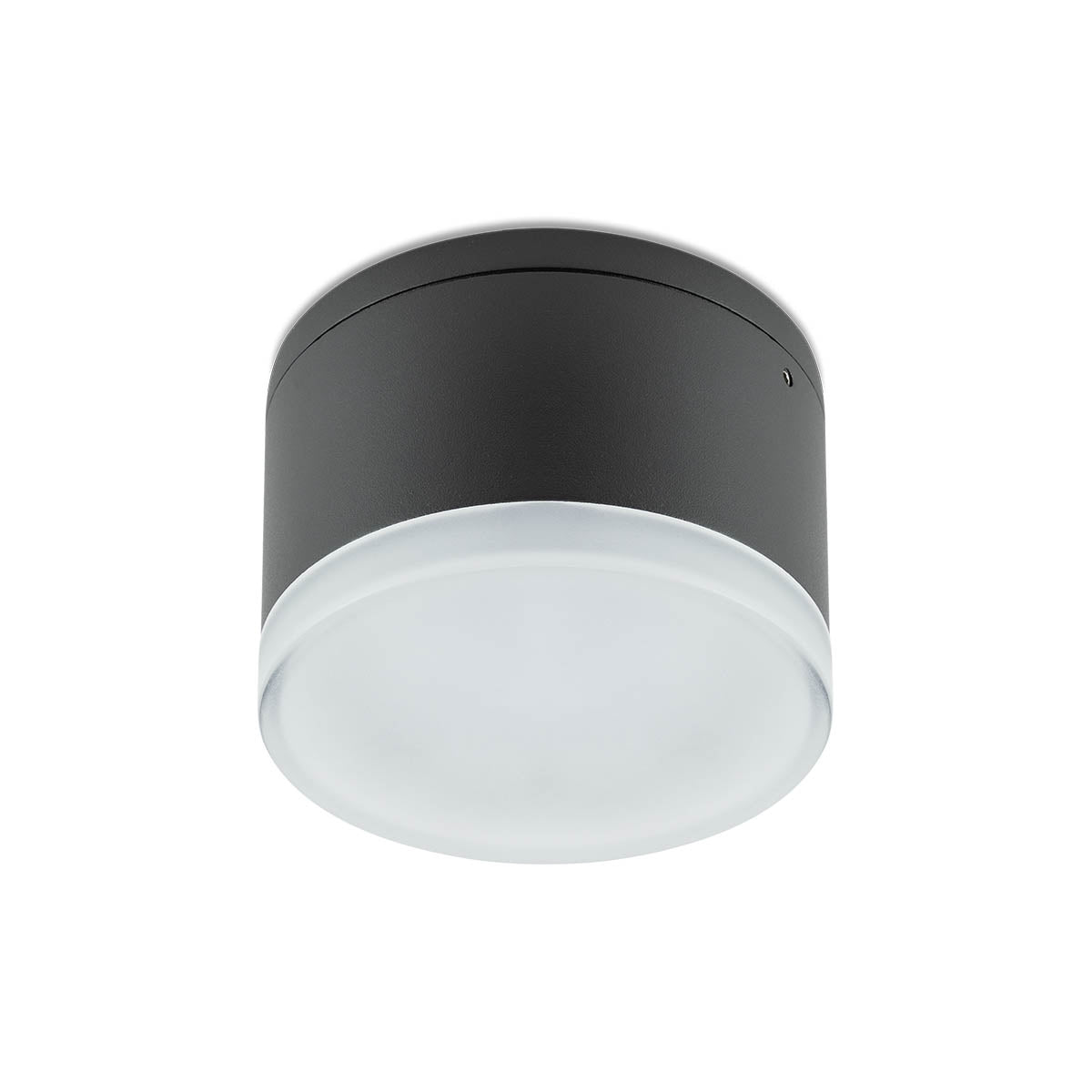 Akron Ceiling lamp Ø108mm Rotondo Grigio Opaco 3000K