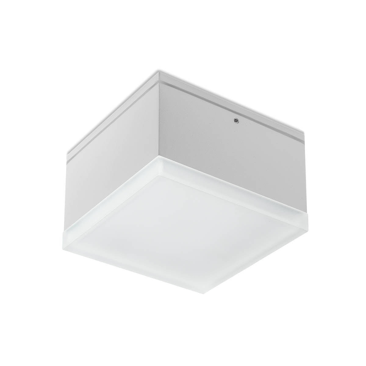 Akron Ceiling lamp 108mm Quadrato Bianco Opaco 3000K
