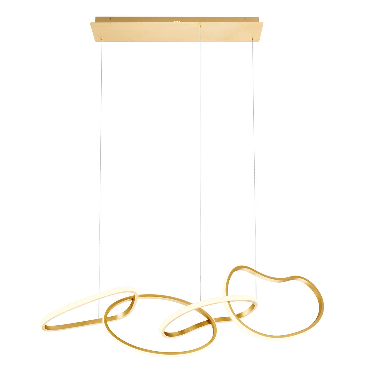 Bias Pendant lamp 4 diffusers Oro Opaco CCT