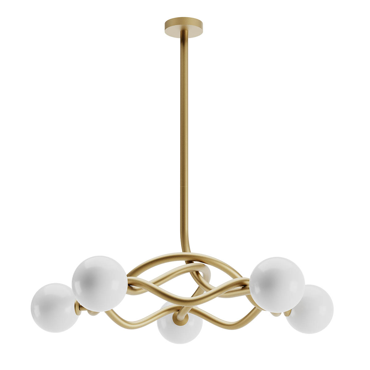 Confusio Pendant lamp 5 diffusers Oro Opaco
