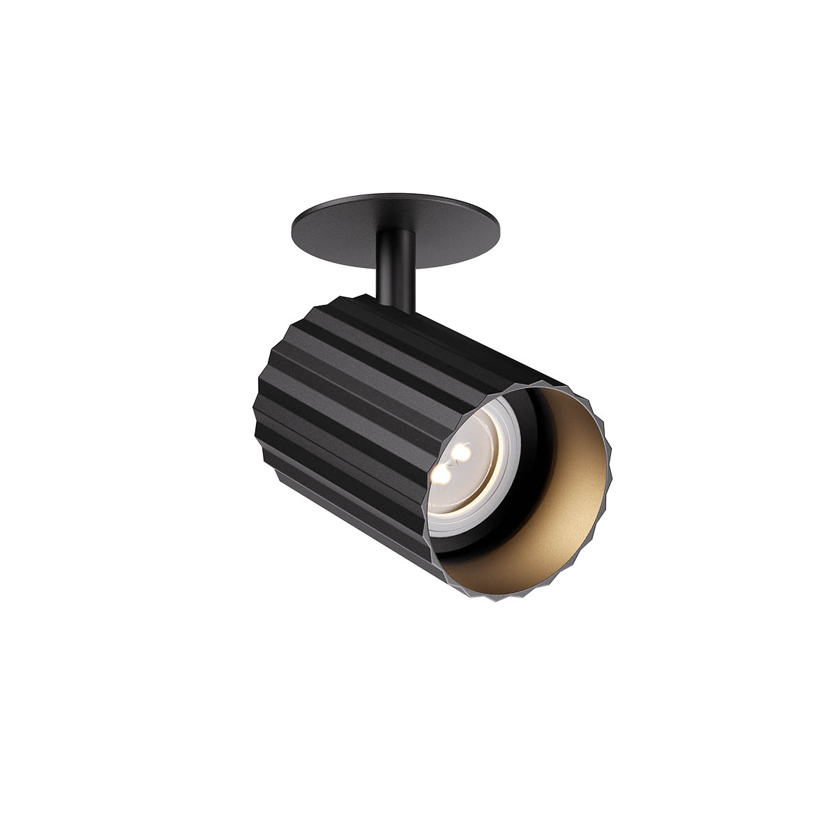 Delphi Ceiling lamp Recessed Nero Opaco