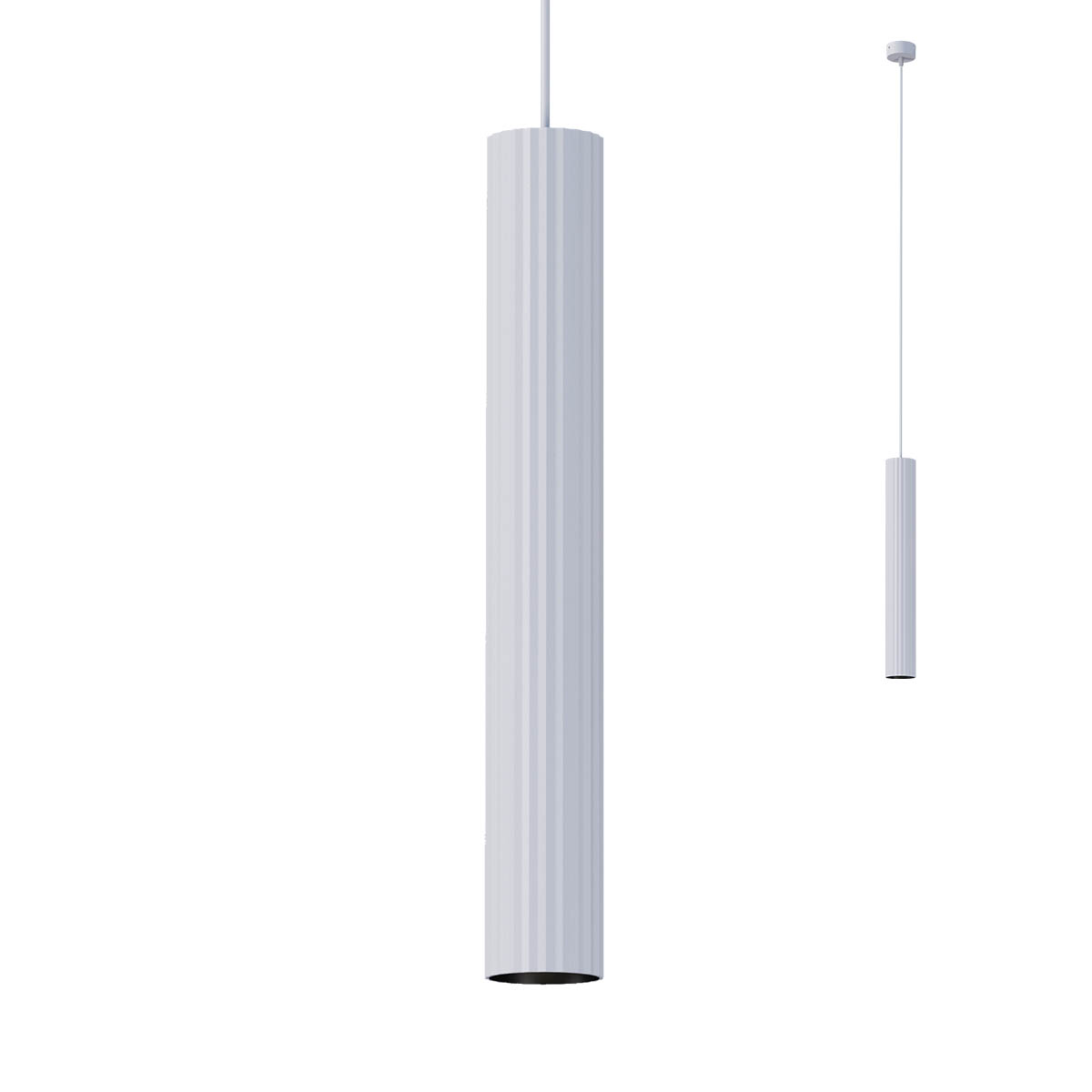 Delphi Pendant lamp 500mm Bianco Opaco