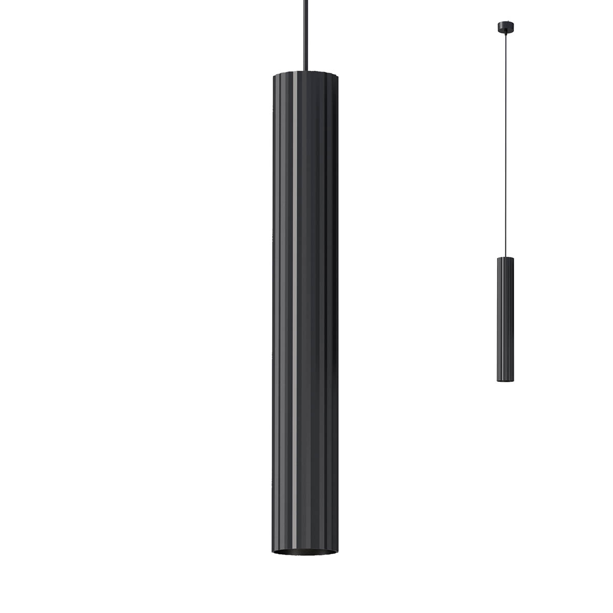 Delphi Pendant lamp 500mm Nero Opaco