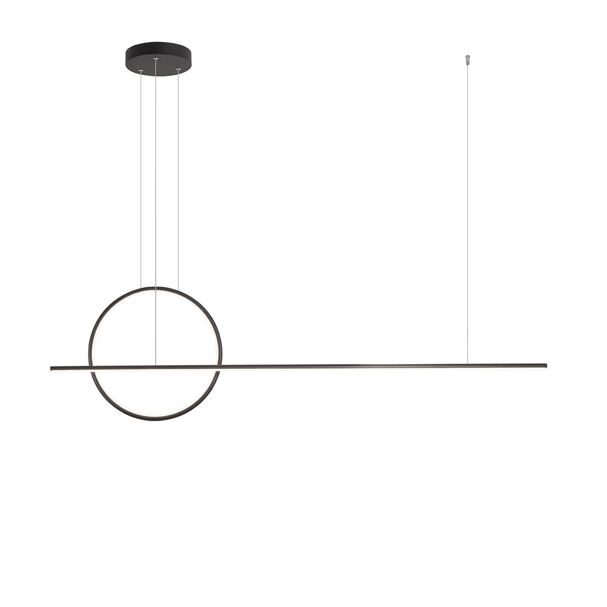 Giotto Pendant lamp 1430mm Nero 3000K