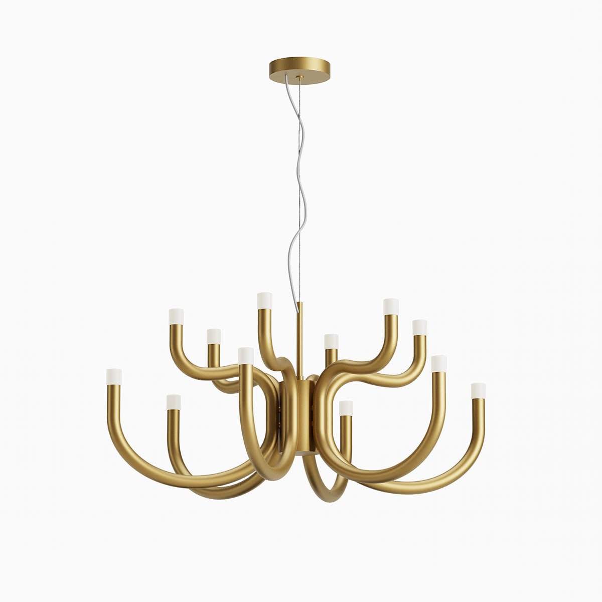 Luxor Pendant lamp 6 arms Oro Opaco 3000K