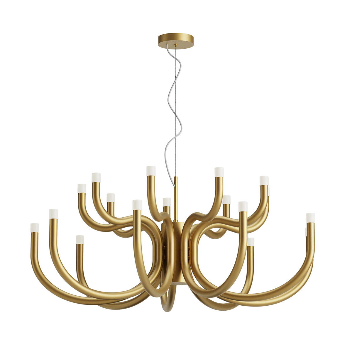 Luxor Pendant lamp 9 arms Oro Opaco 3000K