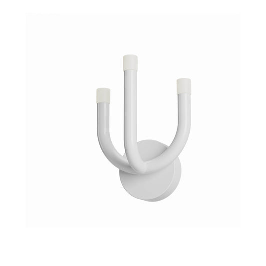 Luxor Wall lamp 3 arms 203mm Bianco Lucido 3000K