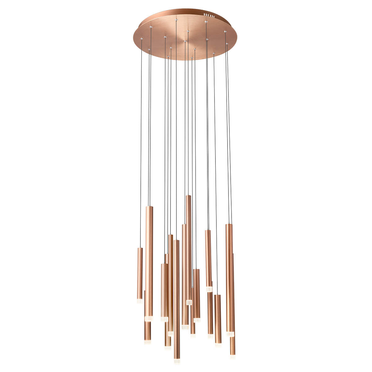 Madison Pendant lamp 14 tubes round canopy