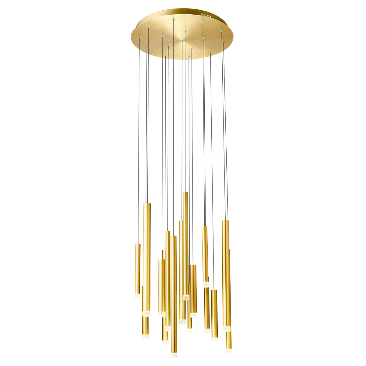 Madison Pendant lamp 14 tubes round canopy