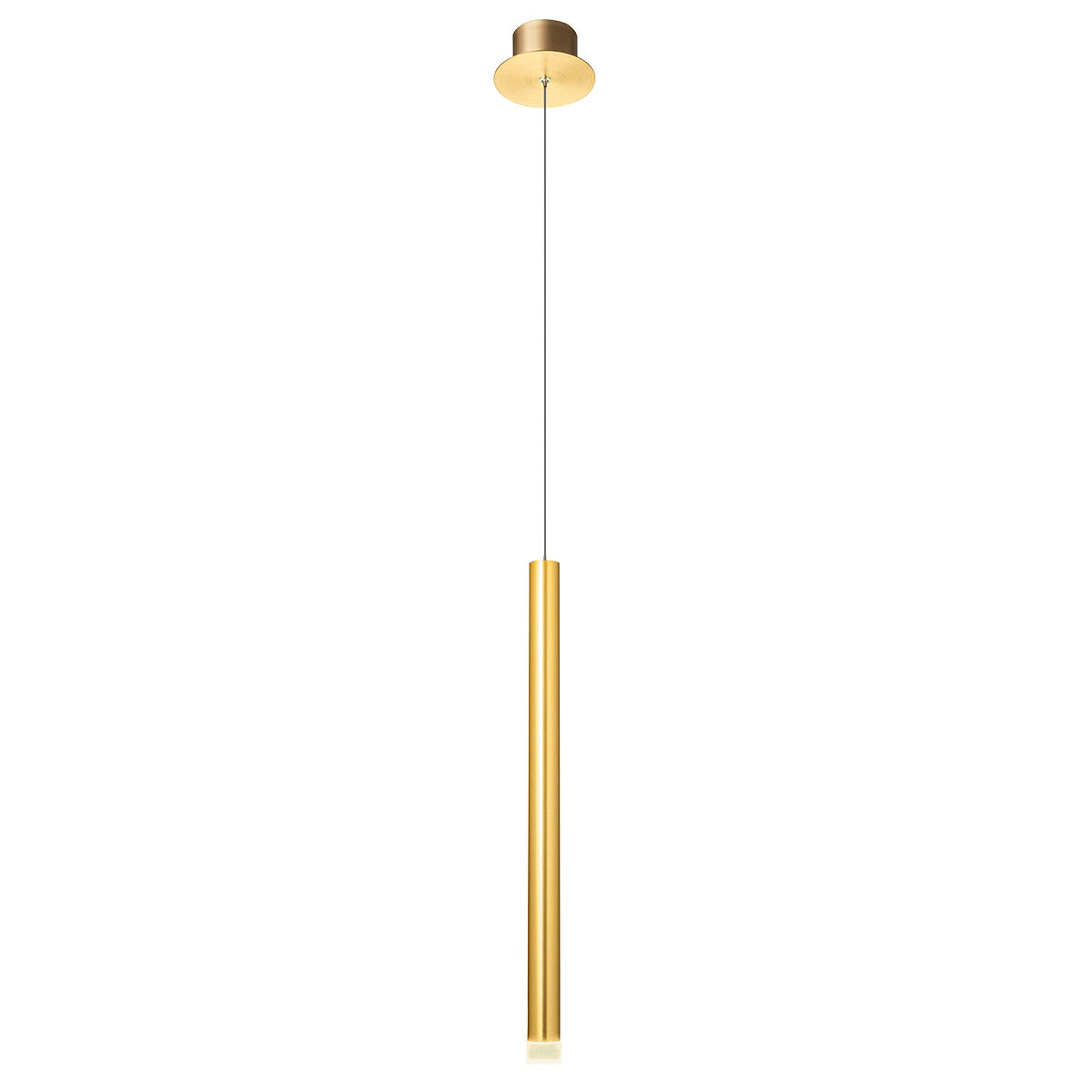 Madison Pendant lamp 1 tube Oro Anodizzato 3000K