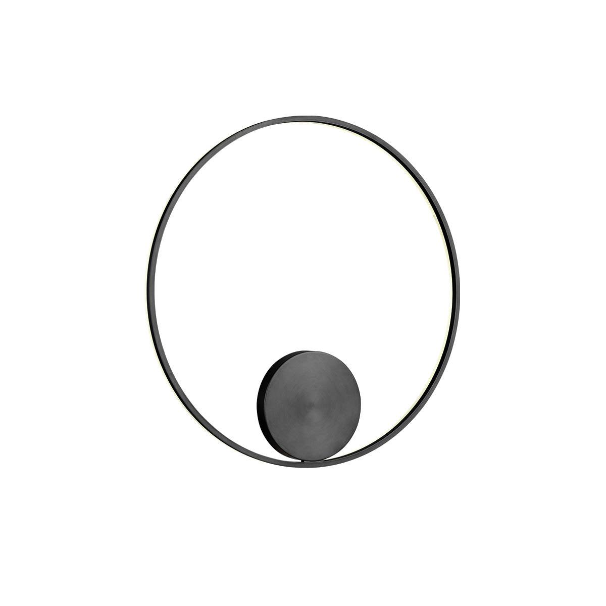 Orbit Ceiling lamp Orbit ⌀800 Indirect Light Nero Opaco 3000K Dimmerabile Dali