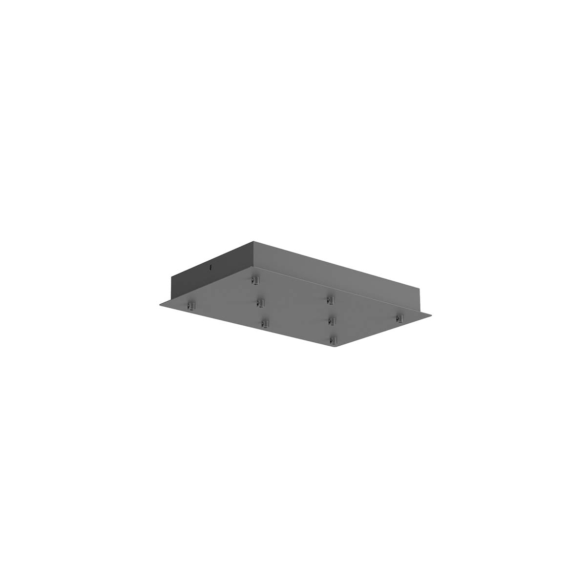 Rosoni LED Rectangular 8 Lights Nero Opaco