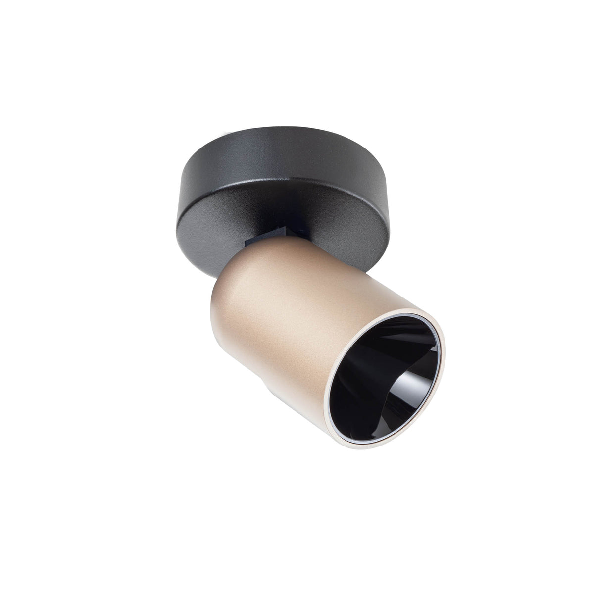 Kobe Wall lamp 1 spot Nero Opaco/Silver Coffee 3000K