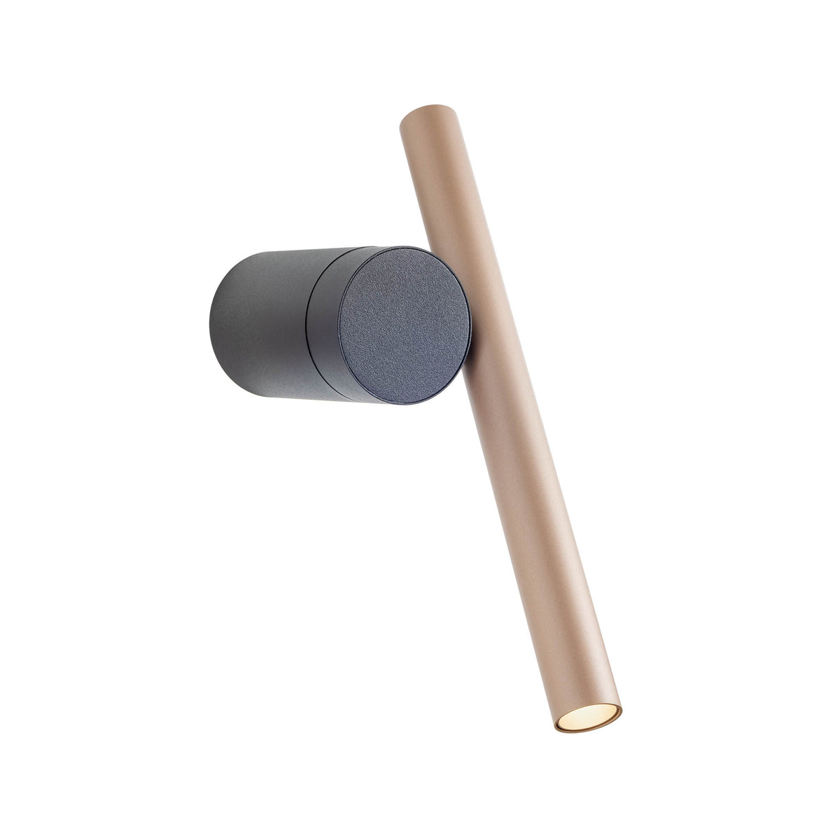 Praxi Wall lamp Wall lamp Nero Opaco/Silver Coffee 2700K