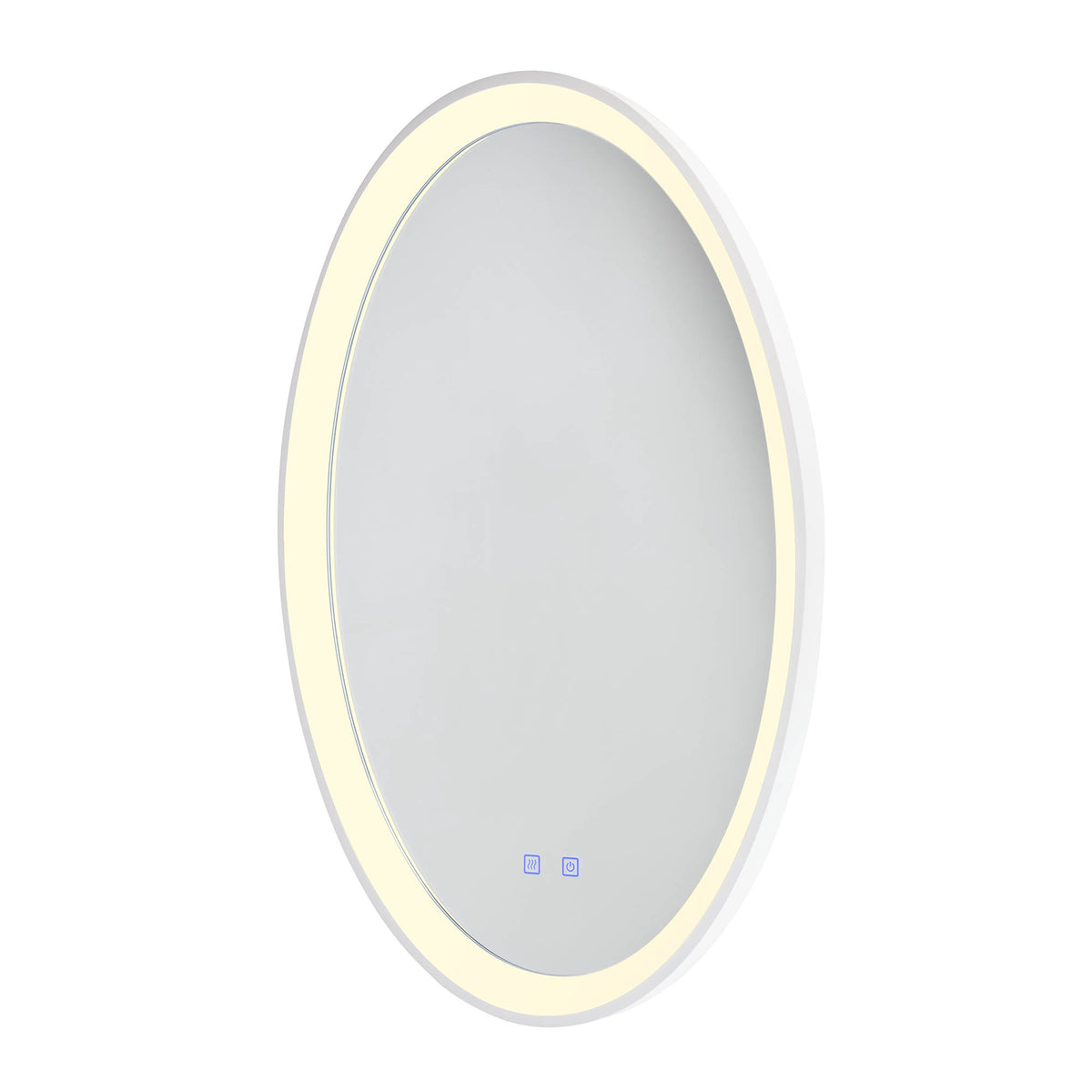 Vanity Mirror lamp Oval Bianco Opaco