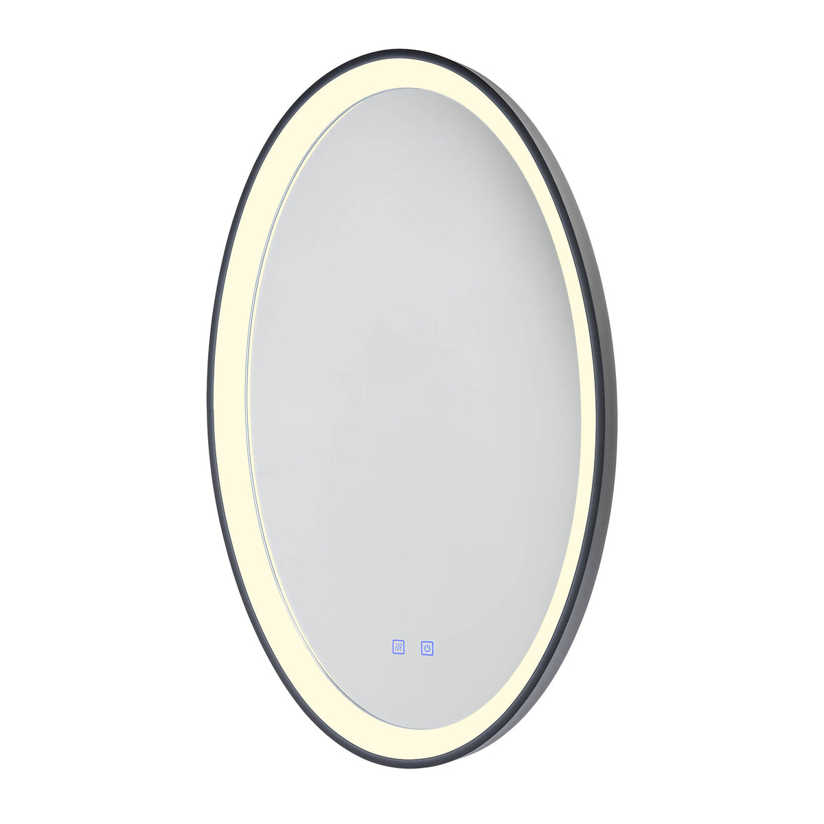 Vanity Mirror lamp Oval Nero Opaco