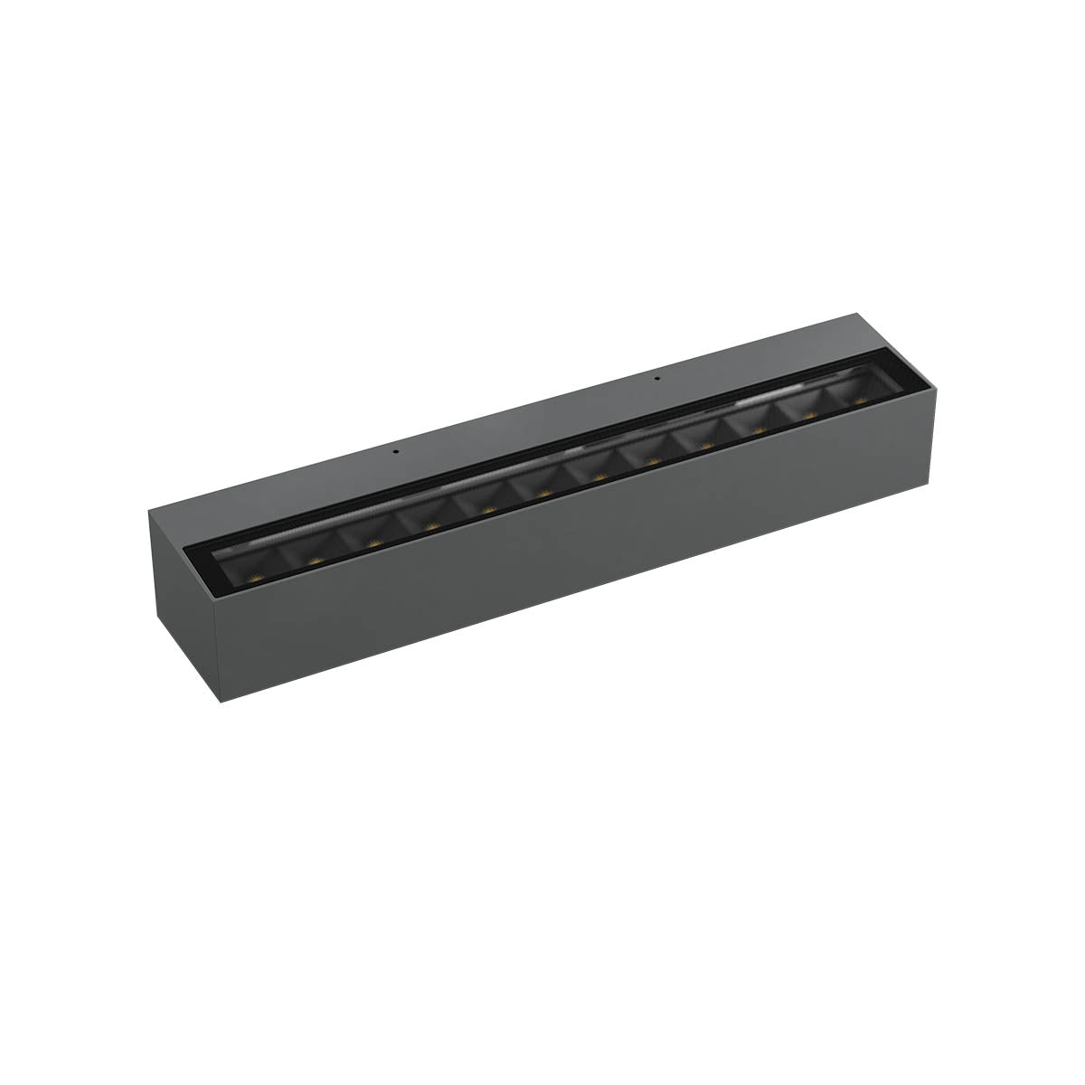 Aroos Wall lamp 380 Mm Double Emission Dark Grey 2700K