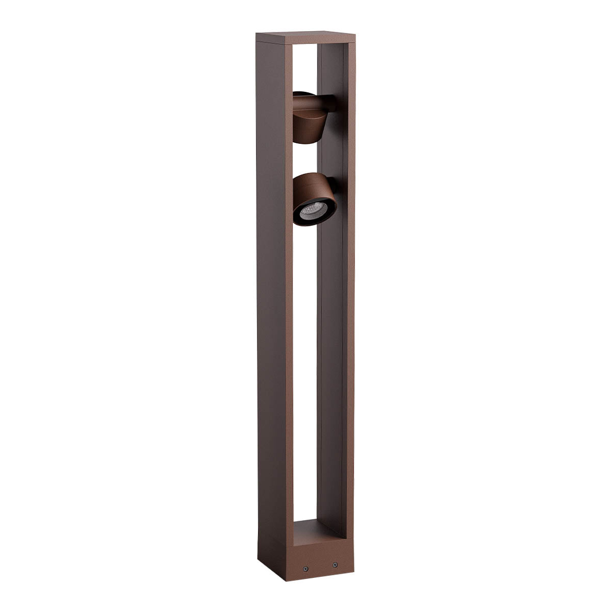 Xrock Bollard 220-240V AC 2X9W Corten 3000K