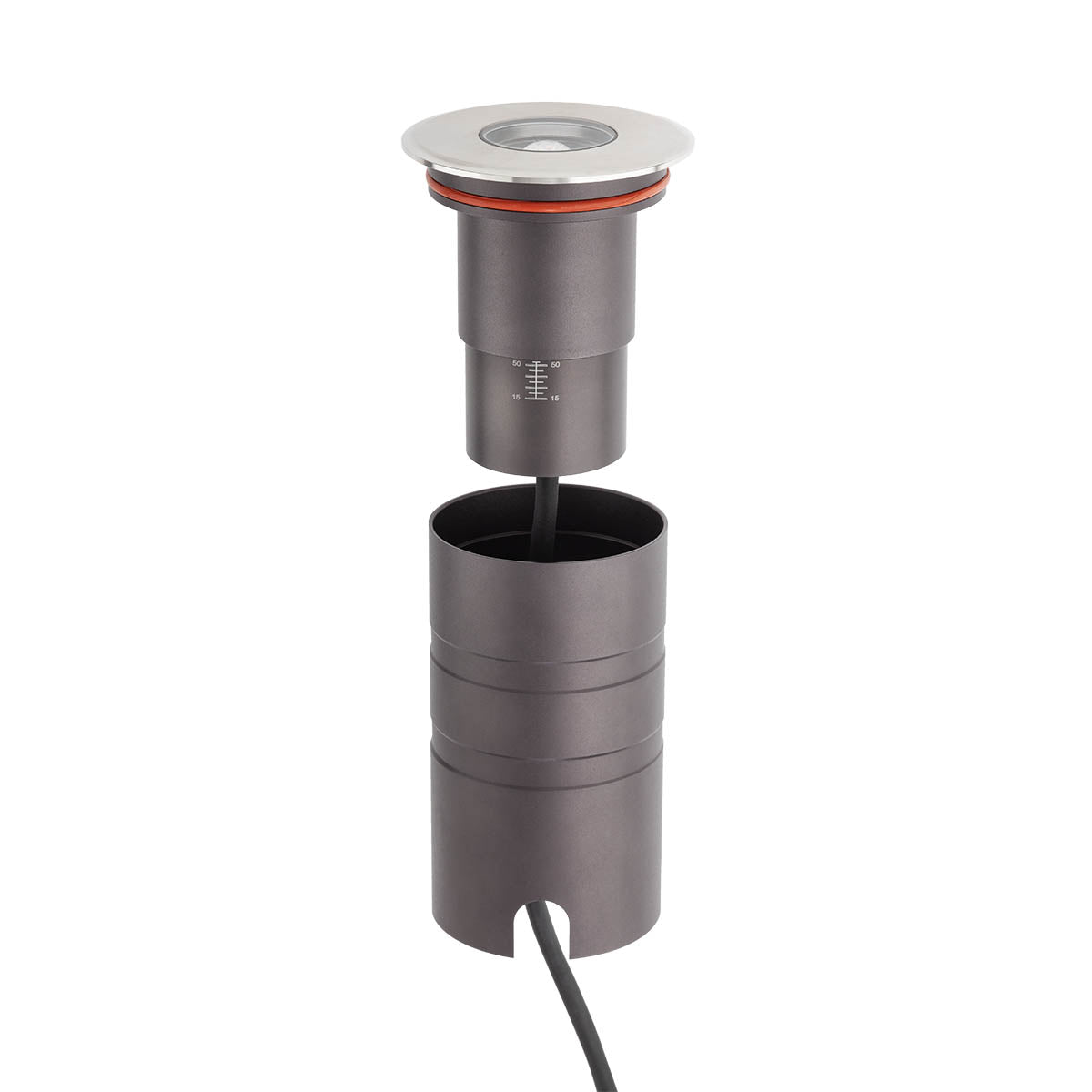 Xground Recessed spot 12/24V DC 80 mm round 3000K Dimmable